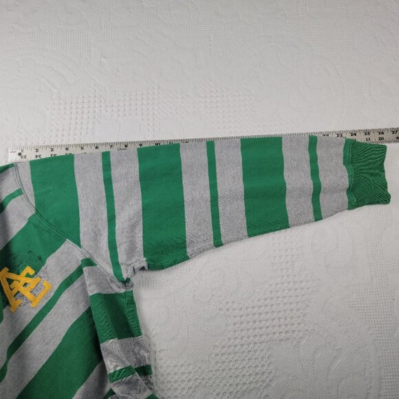 Vtg American Eagle shirt rugby polo men's size XL green grey retro stripe collar - Picture 7 of 10